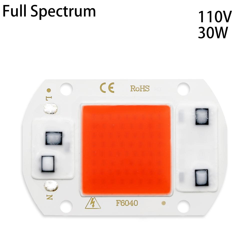 Светодиодные лампы COB LED лампы CHIP AC 110V 50W 30W 20W 10W Hight Brightness Lighting COB Lights Chip For DIY Smart IC Full Spectrum Flood Light