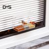 Window Birds Feeder with Suction Cups Clear Wildbird Feeder with Detachable Seeds Water Tray for Outdoor Birds Watching