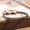 1pc Turquoise Beaded Leather Braided Bracelet Handmade Style Perfect Daily Layering Outdoor Looks Unique Boho Nature-Inspired