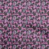 oneOone Ткань Cotton Flex Dusty Violet с тропическими листьями и животными для шитья, напечатанная ткань для рукоделия от The Yard, 40 дюймов
