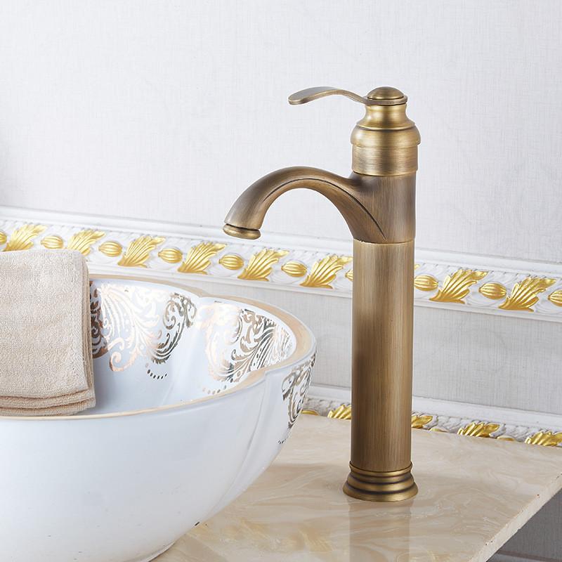 Антикварный бронзовый смеситель для ванной комнаты, латунные смесители для раковины, смеситель для раковины с горячей и холодной водой, смеситель для раковины на бортике, смеситель для туалета, водопроводный кран