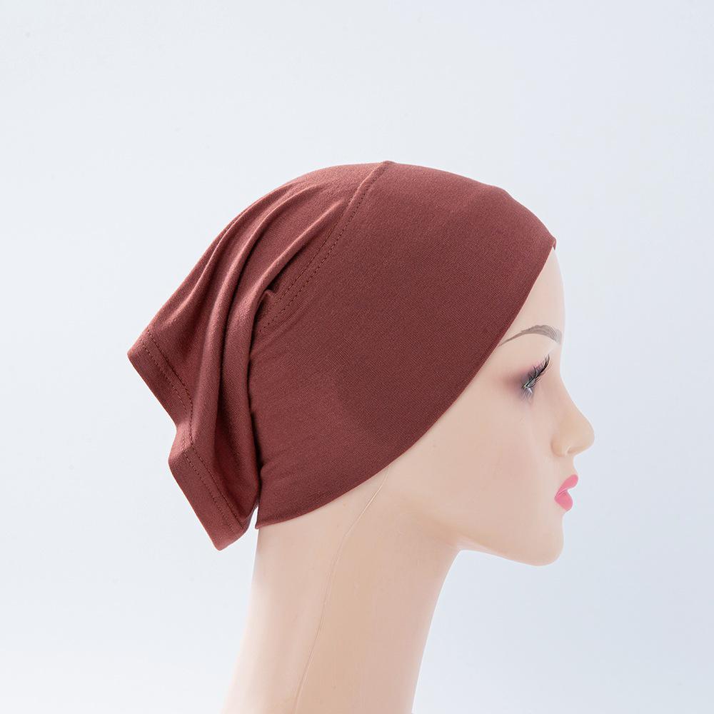 Women's Mercerized Cotton Modal Elastic Tube Hat & Scarf Cap