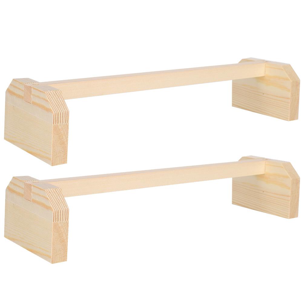 2pcs Chicken Perch Wooden Large Bird Stand Training Hens Roosting Stand Natural Pet Supplies