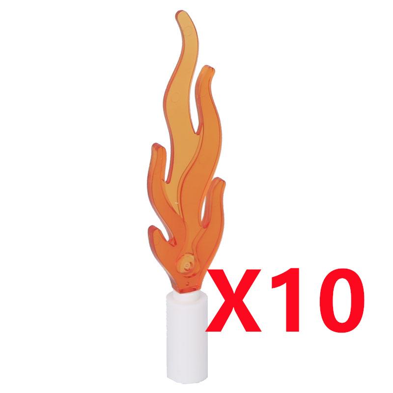 MOC Строительные блоки Костер Пламя Средневековая Бутылка вина Набор аксессуаров Модель подсвечника Мини-кирпич Совместимая игрушка Подарок Сделай сам X019