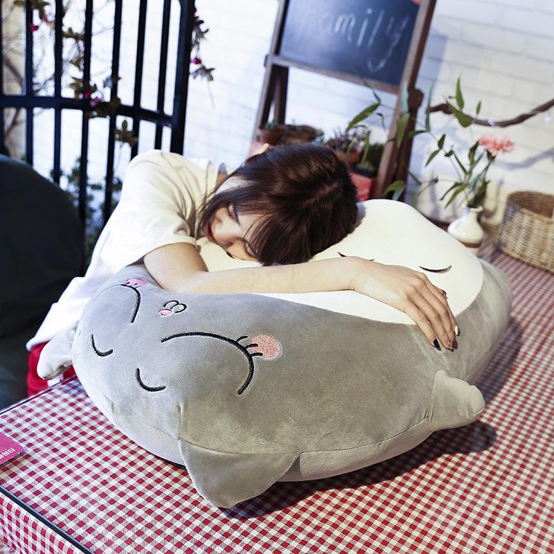 Милая креативная подушка-плед в виде шиншиллы, пуховая хлопковая плюшевая игрушка-кукла, для сна детей, подарки