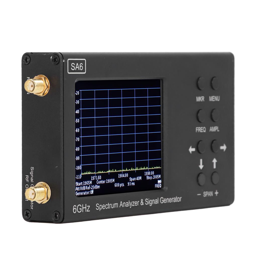 3,2-дюймовый цветной сенсорный экран 6 ГГц анализатор спектра SA6 генератор сигналов для Wi-Fi 2G 4G LTE CDMA