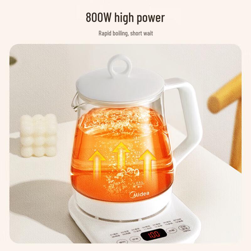 Midea 1.5L Smart Glass Health Kettle CN plug (adapter included)