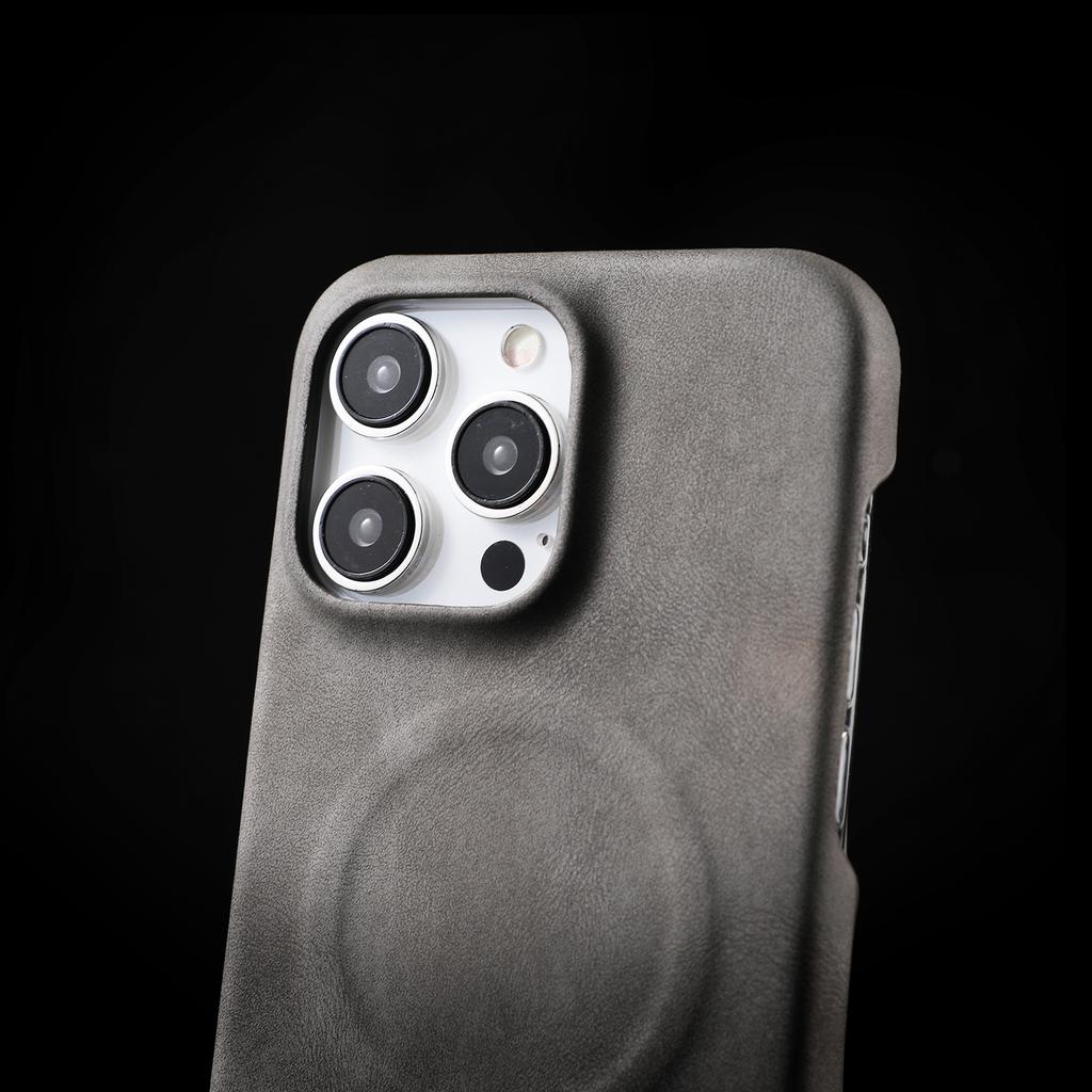 Роскошный Магнитный Чехол для Беспроводной Зарядки Magsafe для iPhone 15 14 Plus 13 12 Pro Max Матовый Ретро Кожа Ягненка Мягкий Чехол