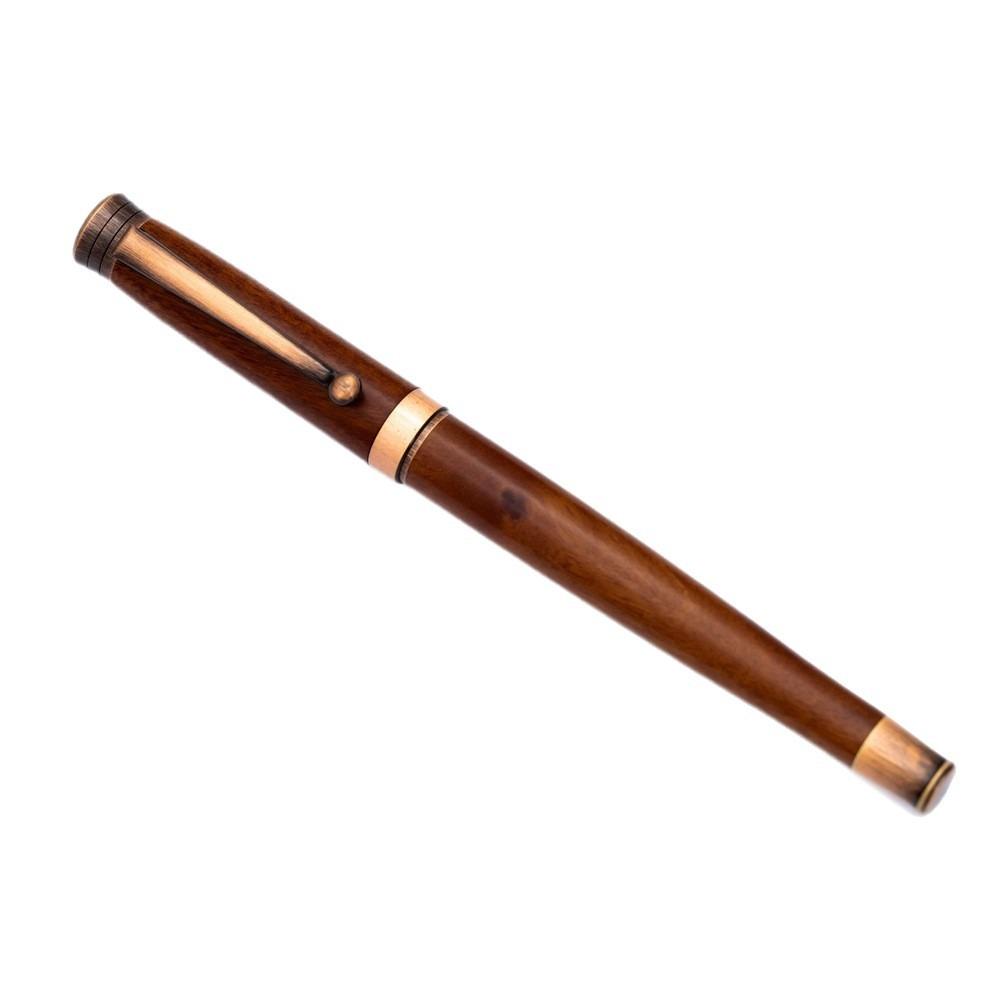 Retro Simple Writing Ink Pens Wood Handle Signature Pens Wooden Fountain Pen Stationery