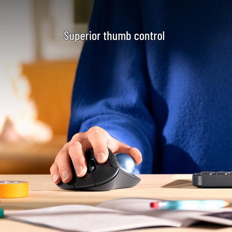 Logitech Эргономичная беспроводная Bluetooth мышь-трекбол M575