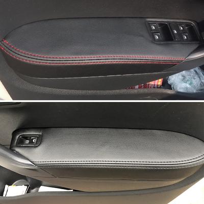 Кожаная дверная панель только для хэтчбека, чехол для VW Polo 2011, 2012, 2013, 2014, 2015, 2016, внутренняя дверь, подлокотник, панель, наклейка, отделка