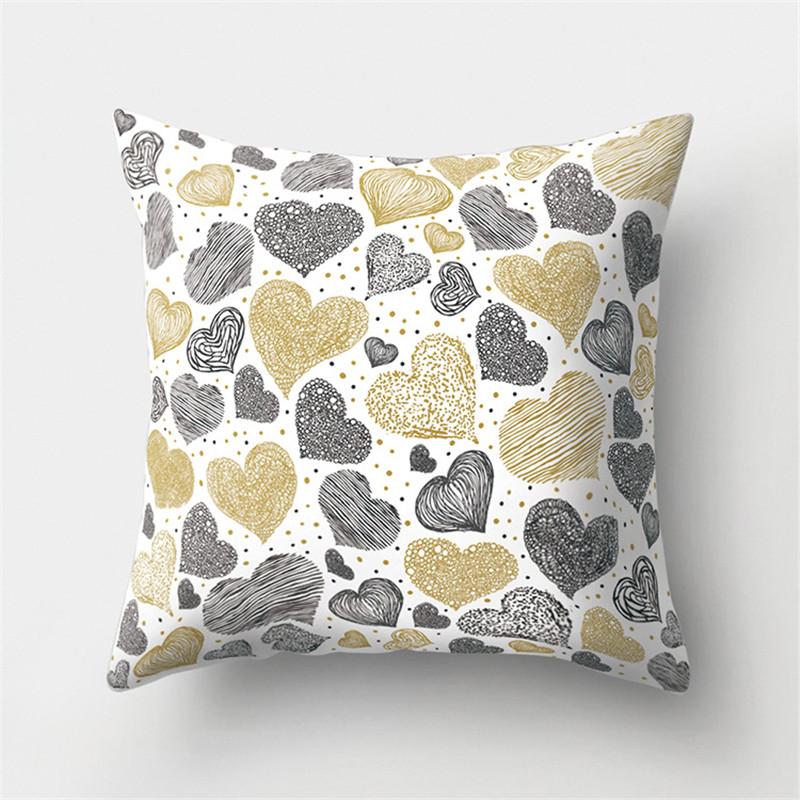 Наволочка в скандинавском стиле с геометрическим рисунком 45x45, декор диванной подушки, наволочка из полиэстера в полоску, домашний декор