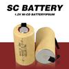 SC 2200mAh 1.2V Rechargeable Battery 1.2 V Sub C NI-CD Cell with Welding Tabs for Electric Drill Screwdriver Battery
