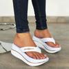 Large Size Wedge Heels Platform Sandals Women's Summer European and American New Flip-flops Outdoor Casual Sandals