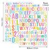 Letter Stickers European and American Home Decoration Personalized Toys Stationery Waterproof Color Digital Stickers Waterproof