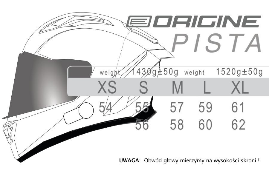 Kask Origine Pista Mesh + Bt  Gloss White Cool Grey S