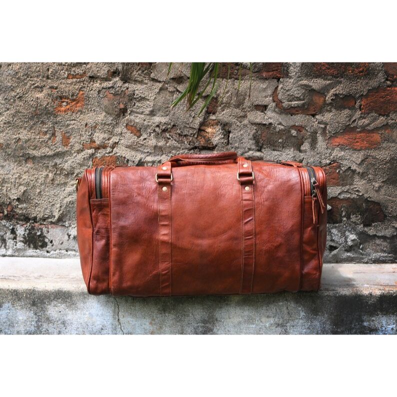 CПерсонализированная кожаная спортивная сумка, дорожная ручная кладь, ночная сумка для спортзала, выходного дня, уникальный подарок для жениха, большая спортивная сумка