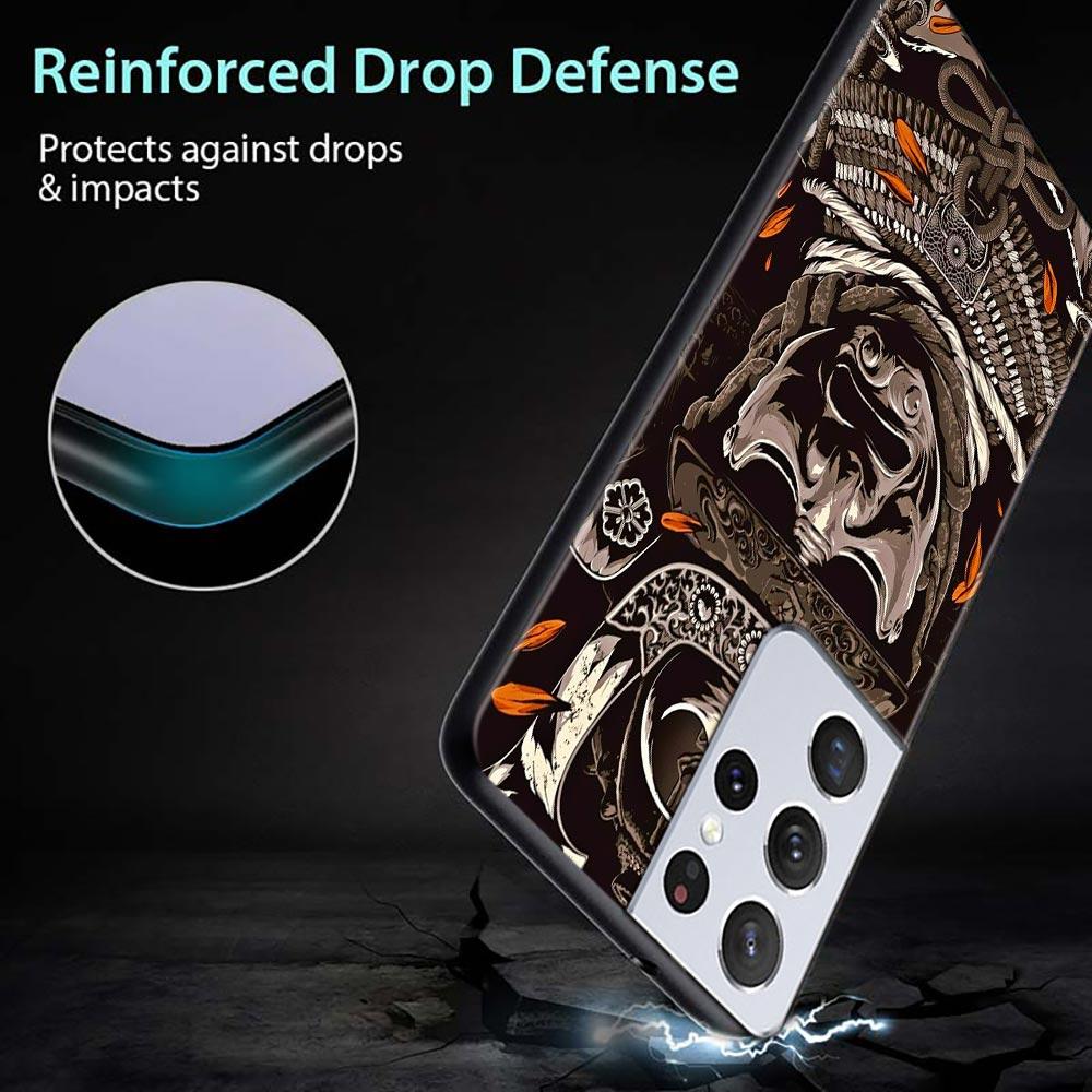 Чехол для телефона для Samsung Galaxy S21 S20 S10 S9 S8 Plus Ultra 5g S10lite S10e S7edge S20 S21 Fe, мягкий чехол самурай