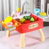 Kitchen Sink Toys, 28-Piece Electric Dishwasher Toy for Kids with Running Water