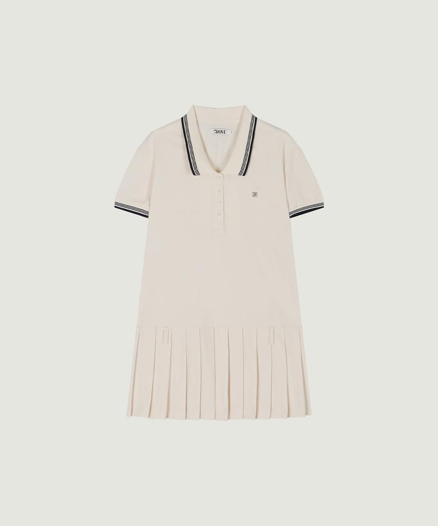 GROVE Sage Pique One-Piece (Ivory)