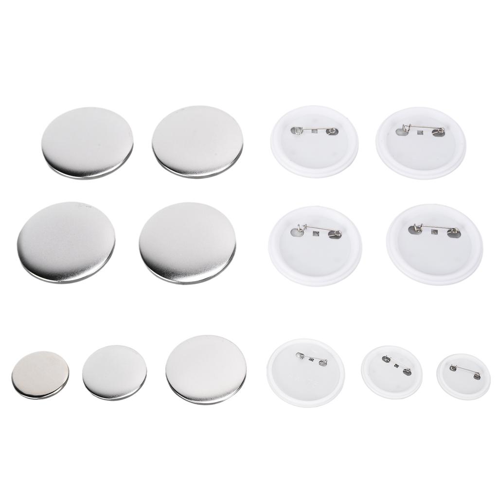 100Pcs Badge Back Cover Tinplate Plastic Base Avoid Rust Firm DIY Badge Tool for Christmas Birthday