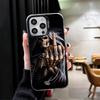 Скелет Жнец Забавный Стиль Мягкий Чехол для Телефона для iPhone 15 16 17 Pro Max 17Air 16E 14 Plus 13 12 Mini Ударопрочная Задняя Крышка