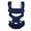 Baby carrier with hip seat, suitable for newborns to toddlers, maximum weight capacity 44 lbs