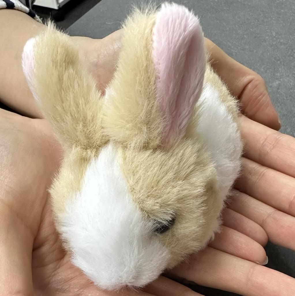 Милая Плюшевая Игрушка Кролик MOU MOU, Размер SS, Бежевый, F0331