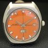 ВИНТАЖНЫЕ ЧАСЫ TENES AUTOMATIC SWISS МУЖСКИЕ С ОРАНЖЕВЫМ ЦИФЕРБЛАТОМ a700147-5
