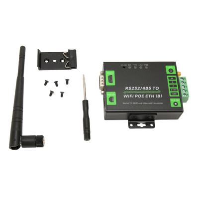 RS232 RS485 в WiFi POE Ethernet Последовательный серверный преобразователь Многофункциональный промышленный последовательный порт