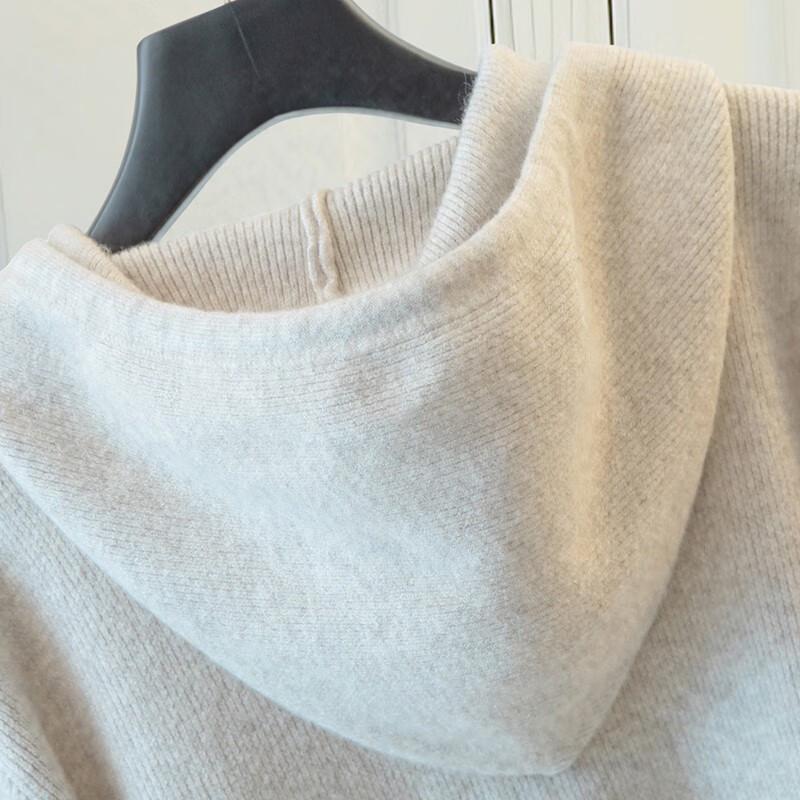 Women's Loose-Fit Hooded Pullover Sweater