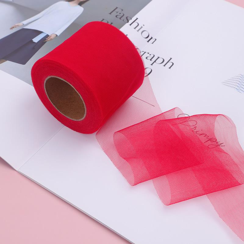 10-ярдовая органзовая лента с волнистым краем и дизайном «рыбий хвост» для свадеб и подарков