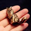 Brass Cat Sculpture Vintage Antique-Style Desktop Decor Animal Figurine Home Office Ornament