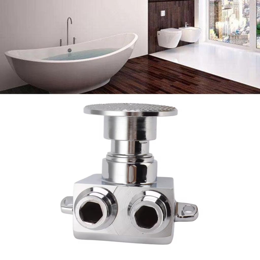 Foot Pedal Valve Copper Touchless Foot Pedal Water Valve Set   Water Tap Bathroom  Faucet
