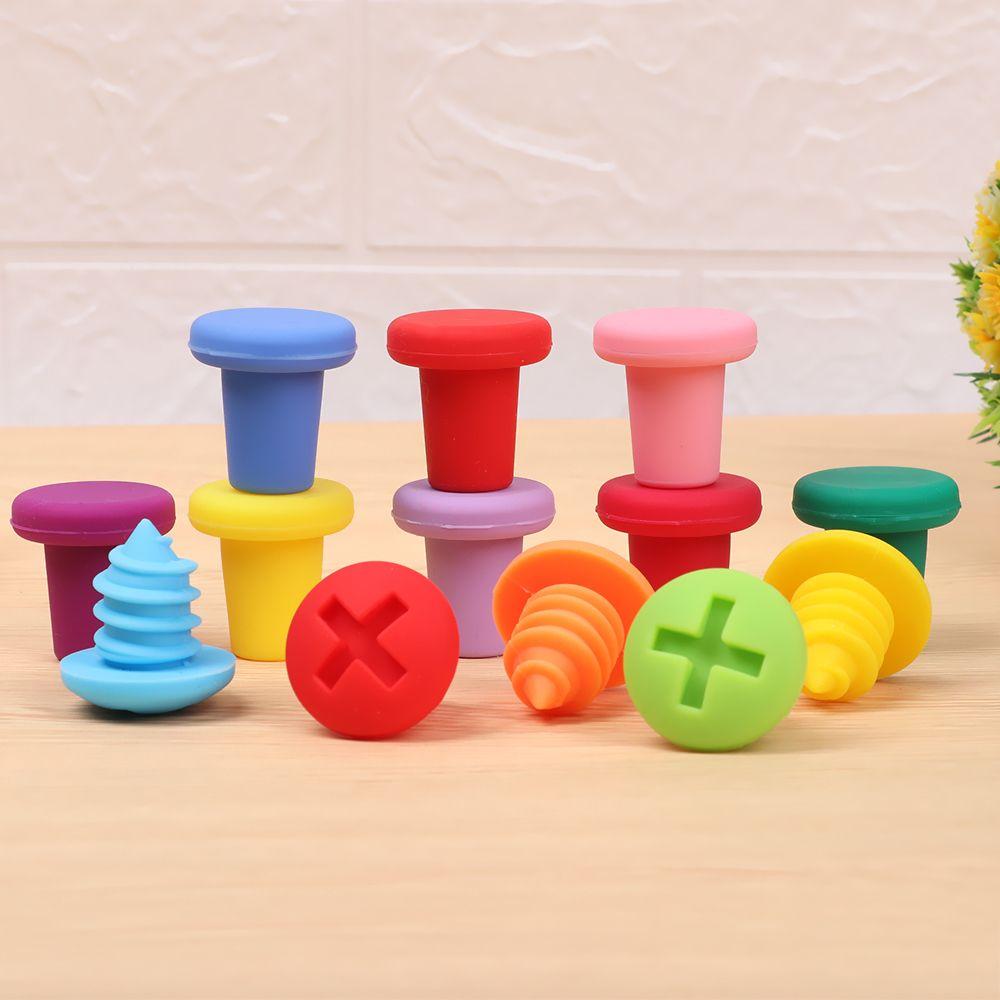 Champagne Drink Bar Seal Silicone Wine Stopper Bottle Cover Sealer Plug Wine Bottle Stopper