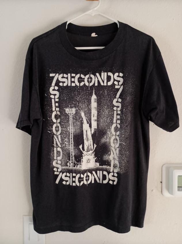 Vintage 7 Seconds band Unisex TShirt Cotton S5XL BS329 Unisex T-Shirt