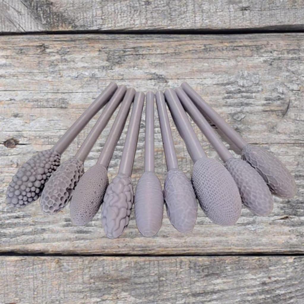 Набор инструментов для создания художественной текстуры, набор овальных текстурных инструментов, набор валиков для моделирования узоров для поделок своими руками/начинающих/профессионалов