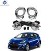 1 Комплект противотуманных фар фара для Toyota Prius c Aqua 2015 2016 2017 Противотуманные фары Автомобильный комплект противотуманных фар с жгутом проводов, лампой, переключателем