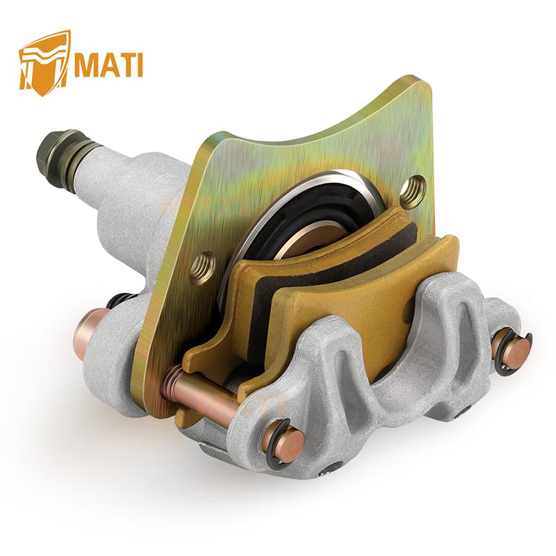 Mati Rear Brake Caliper Assembly for ATV Polaris Scrambler 500 2X2 4X4 Trail Blazer 250 330 Trail Boss 330 with Pads 1910806