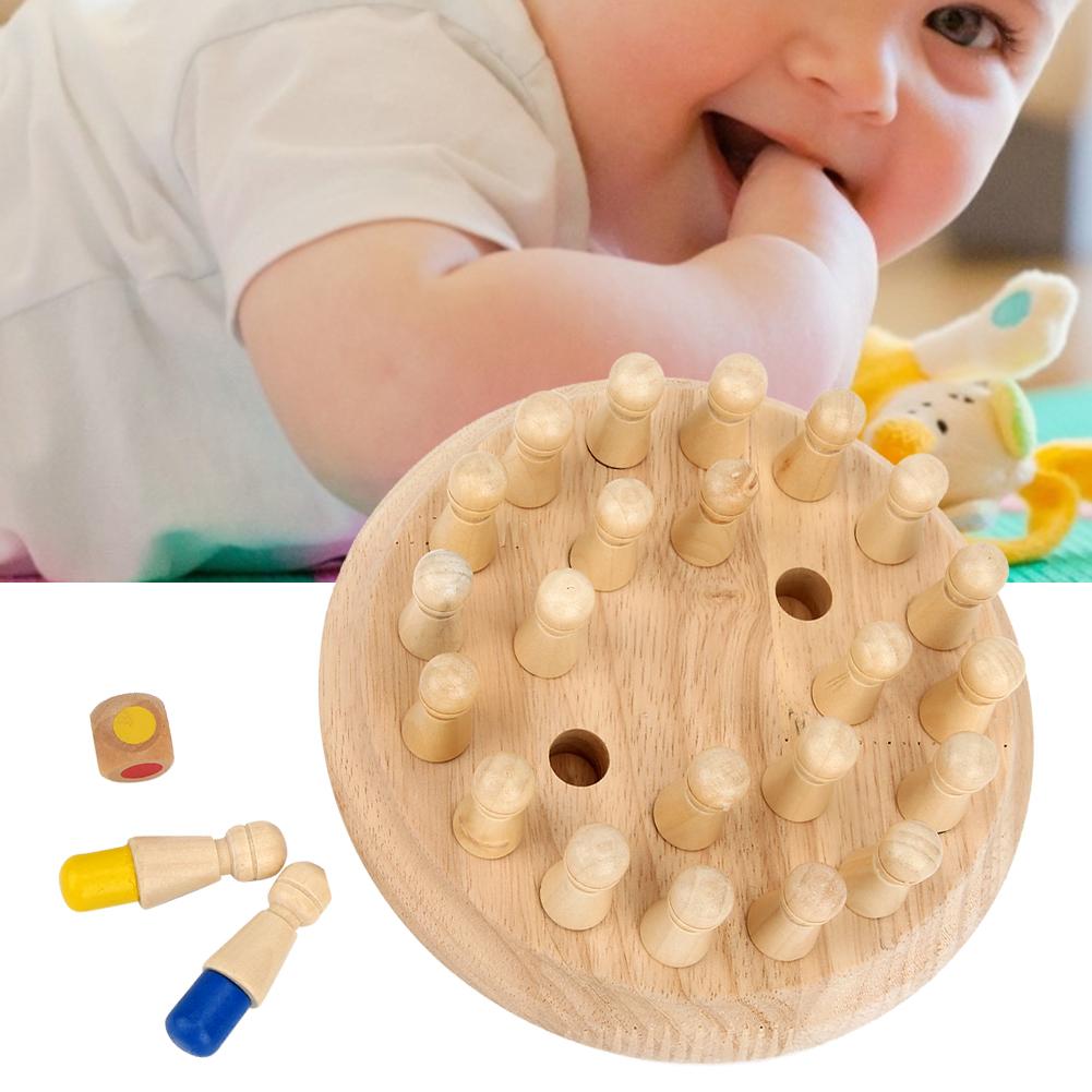 Деревянная игра-шахматка на память, настольная обучающая детская настольная игра