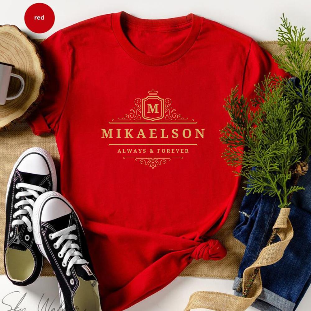 Футболка «Дневники вампира», рубашка Микаэльсона «Всегда и навсегда», оригинальная футболка «Вампиры Мистик Фоллс», рубашки братьев Сальваторе, топ для фанатов