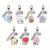 LINE FRIENDS BT21 Аниме K-pop и Мультфильмы Красивые Брелоки и Плюшевые Игрушки Милые RJ Tata и Koya Акриловые Брелоки для Рюкзака
