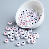 10g Pack of Flat Acrylic Alphabet Beads for DIY Children's Beading and Jewelry Keychain Accessories
