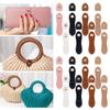 Fashion Leather Bag Buckle Handmade Buttons Wallet Hasp Clasp Buckle Card Pack Buckle for DIY Handbag Accessories