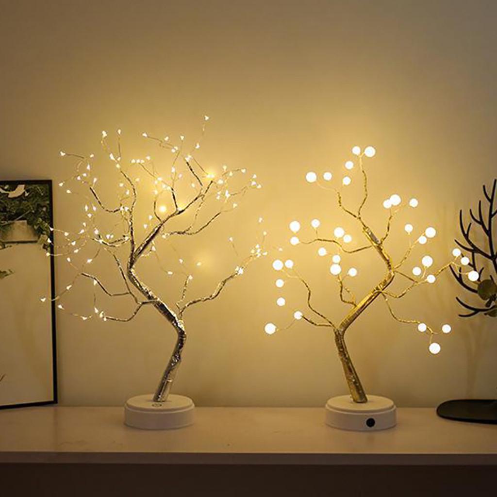 36/108LED Pearl Pearl Медь Сенсорный светильник Дерево Ночной светильник Декор