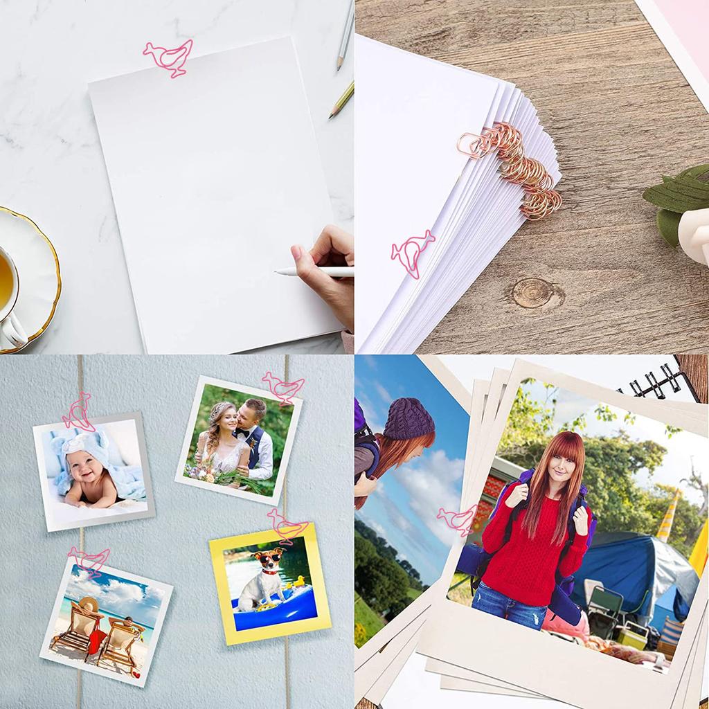 100 шт. скрепки для бумаг для цыплят, яркие цвета, скрепки для бумаг с животными, водонепроницаемые, нержавеющие, многоразовые, железная проволока Cu