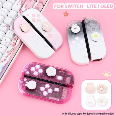 4 шт. Loverly силиконовый чехол для джойстика, чехол для переключателя NS/OLED/Lite Joycons, защитный чехол для джойстика