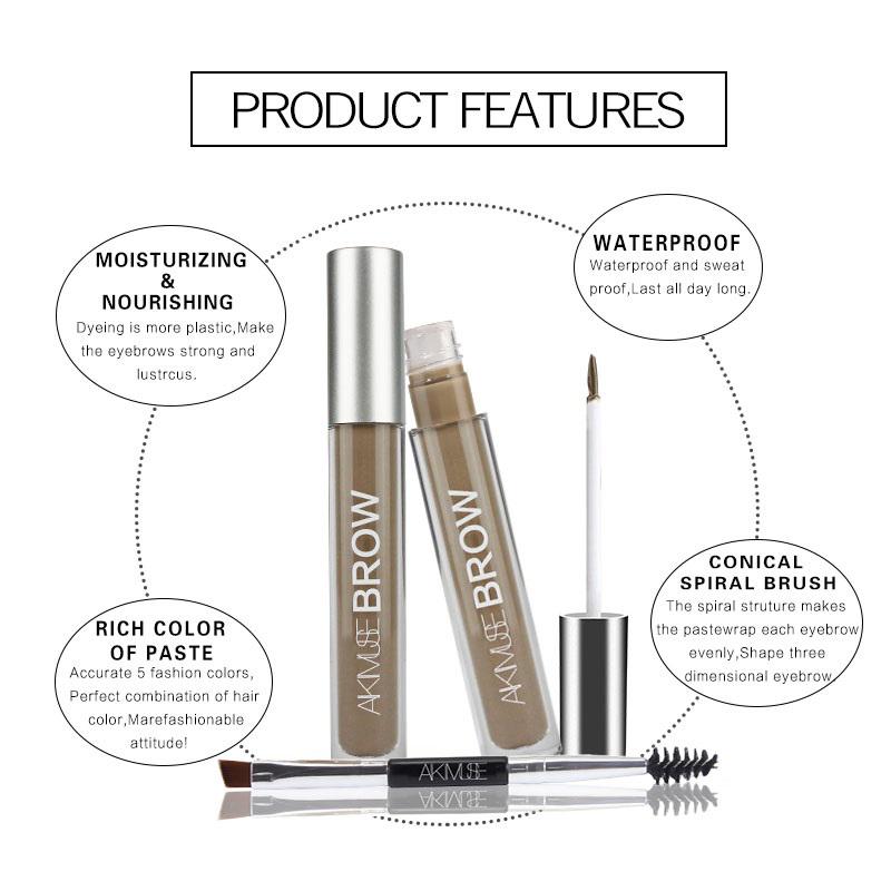 Гель-крем для бровей, водостойкий оттенок для татуировки, карандаш для бровей, стойкий пигмент, усилитель для бровей