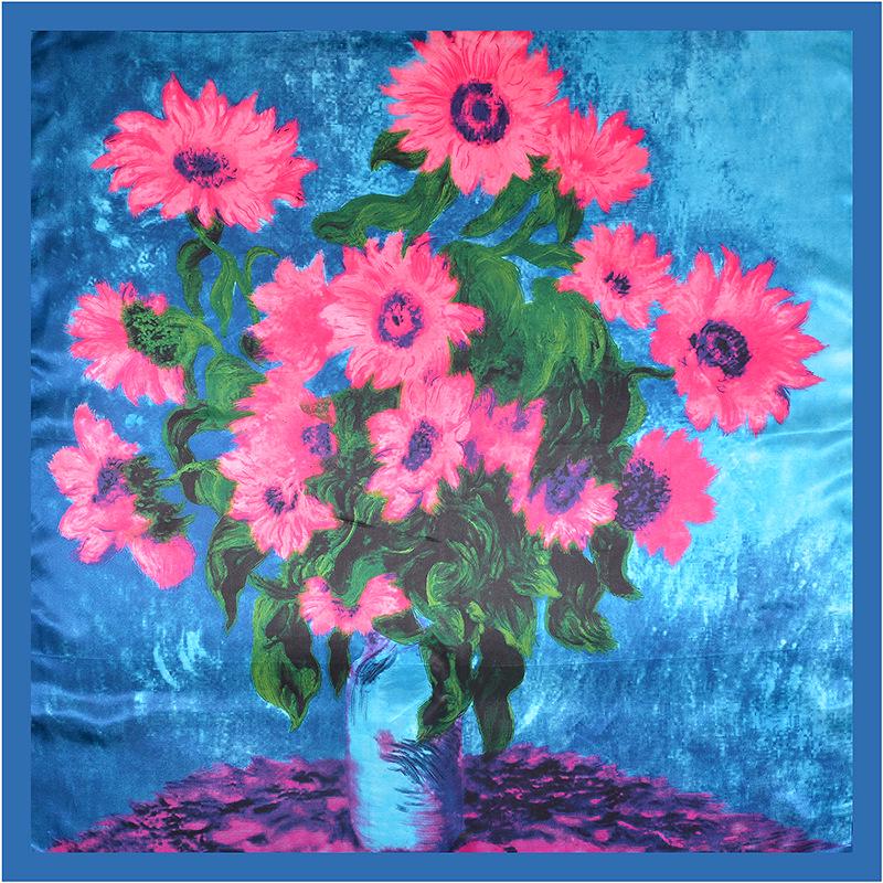 High-quality Luxurious Silk Scarves Headband Scarfs Neck Scarf For Women Chain Silk Scarf Women's Decorative Shawl