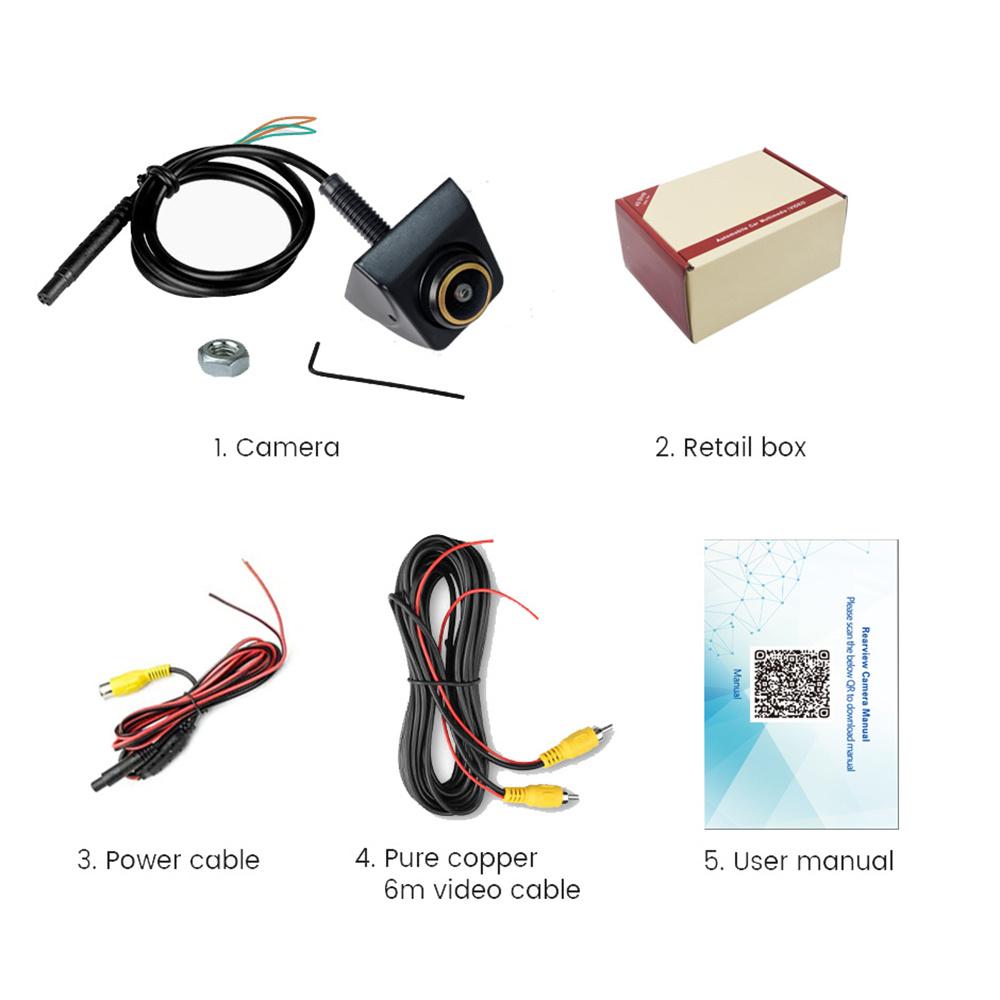 1x 720P AHD CVBS Car Rear View Backup Parking Camera 170° Starlight Night Vision